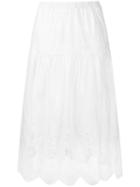 Guild Prime - Crochet Midi Skirt - Women - Cotton - 36, White, Cotton