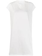 Rick Owens Short Sleeve Long T-shirt - White