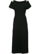 Yohji Yamamoto Vintage Short-sleeve Flared Dress - Black