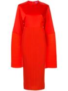 Solace London Oversized Sleeves Dress - Orange
