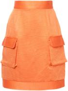 Bambah Straight Cargo Skirt - Yellow & Orange