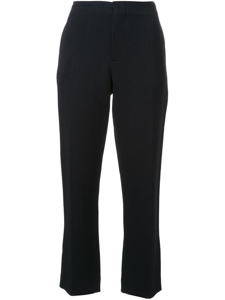 Bassike Bandless Tailored Trousers, Women's, Size: 6, Black, Elastodiene/viscose