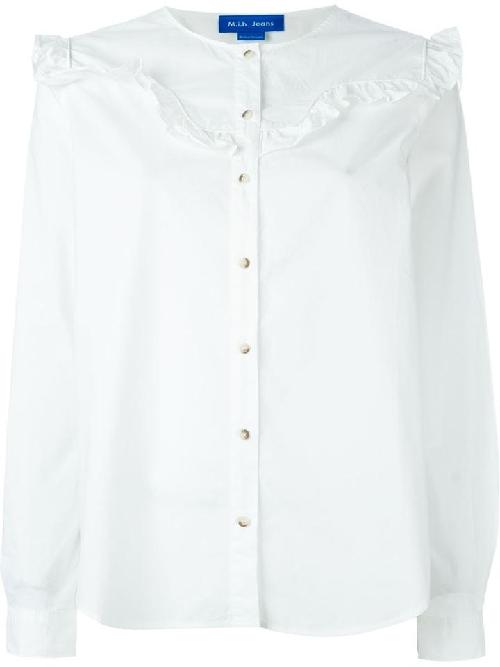 Mih Jeans Niki Shirt, Women's, Size: L, White, Cotton