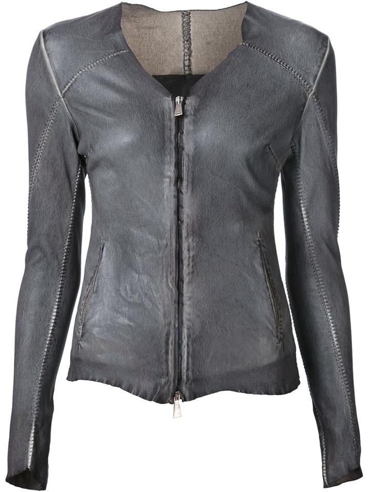 10sei0otto Collarless Zip Cardigan