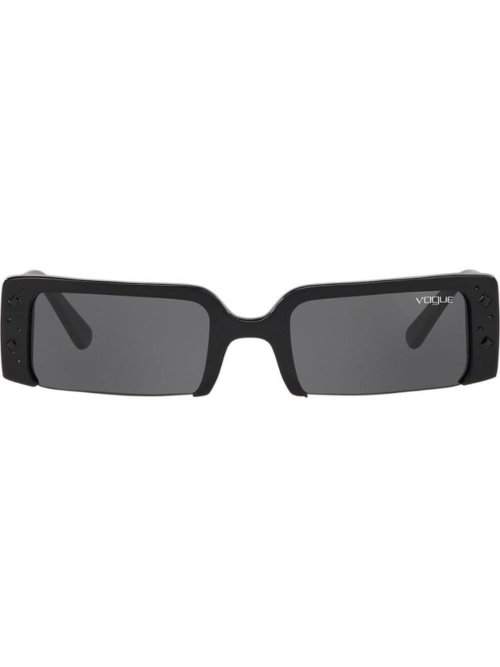 Vogue Eyewear Soho Studded Rectangle Sunglasses - Black