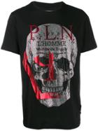 Philipp Plein Foil-print Skull T-shirt - Black