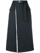 Maison Margiela Wrap-around Belted Skirt - Blue
