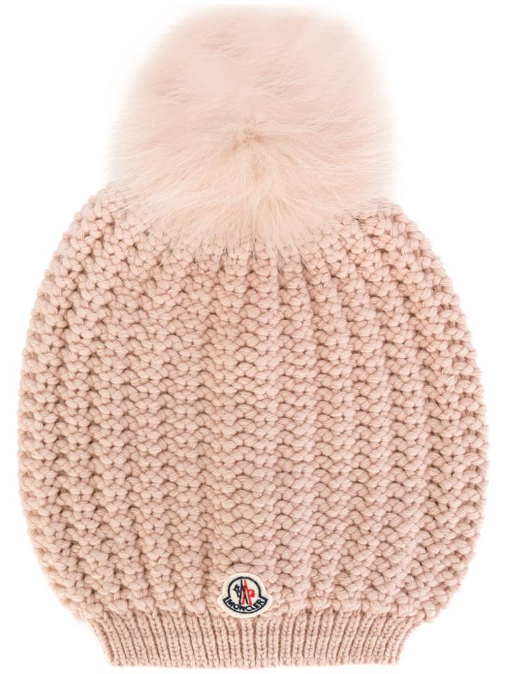 Moncler Classic Knitted Beanie Hat - Pink & Purple