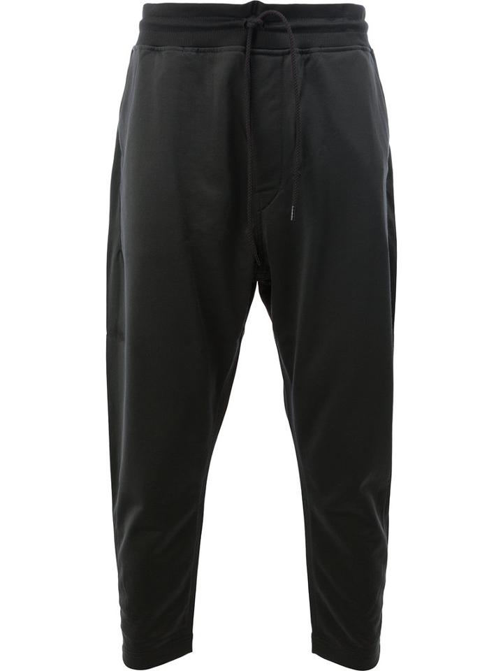 Junya Watanabe Comme Des Garçons Man Cropped Trackpants, Size: Small, Black, Cotton/polyester/lyocell
