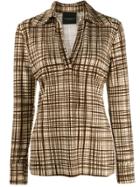 Erika Cavallini Checked Print Shirt - Neutrals