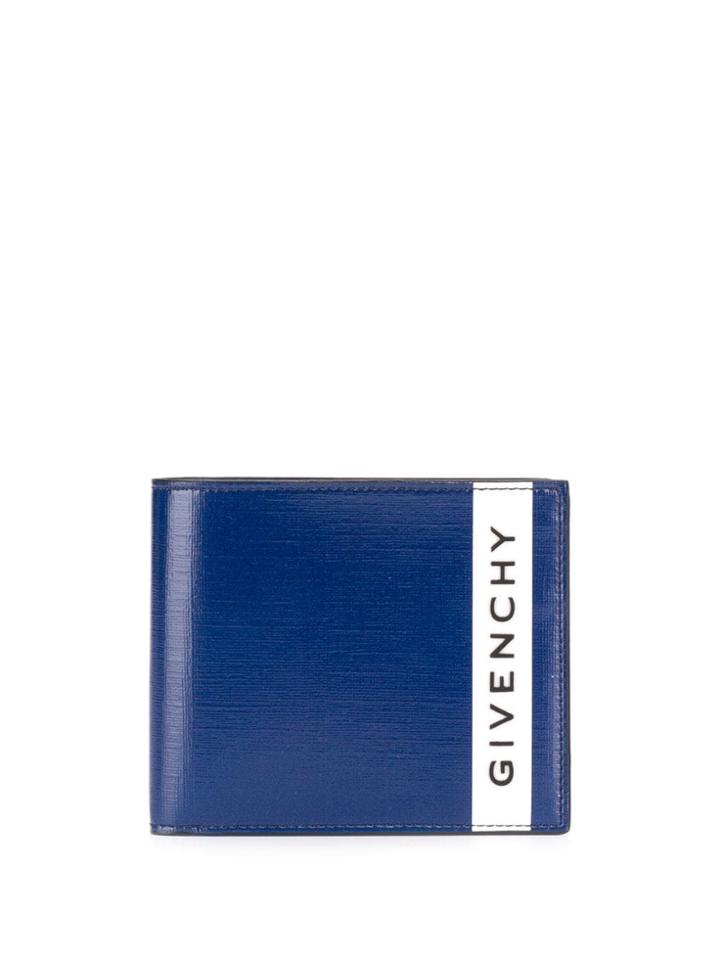 Givenchy Coated Band Bi-fold Wallet - Blue