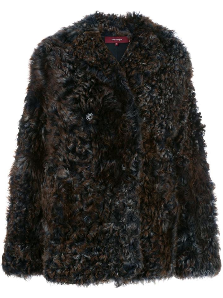 Sies Marjan Pippa Tigrado Shearling Coat - Brown