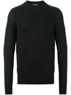 Dolce & Gabbana Crew Neck Jumper, Men's, Size: 52, Black, Cashmere