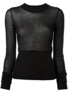 Rick Owens Plinth T-shirt, Women's, Size: 42, Black, Cotton