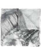 Brunello Cucinelli Metallic Effect Scarf, Women's, Grey, Cashmere