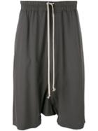 Rick Owens Pod Shorts, Men's, Size: 46, Grey, Viscose/virgin Wool/cotton