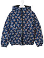 Moschino Kids Teen Reversible Down Jacket - Blue