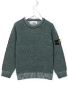 Stone Island Kids Round Neck Jumper, Boy's, Size: 12 Yrs, Green