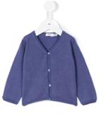 Knot - Raglan Sleeve Basic Cardigan - Kids - Cotton - 12 Mth, Blue