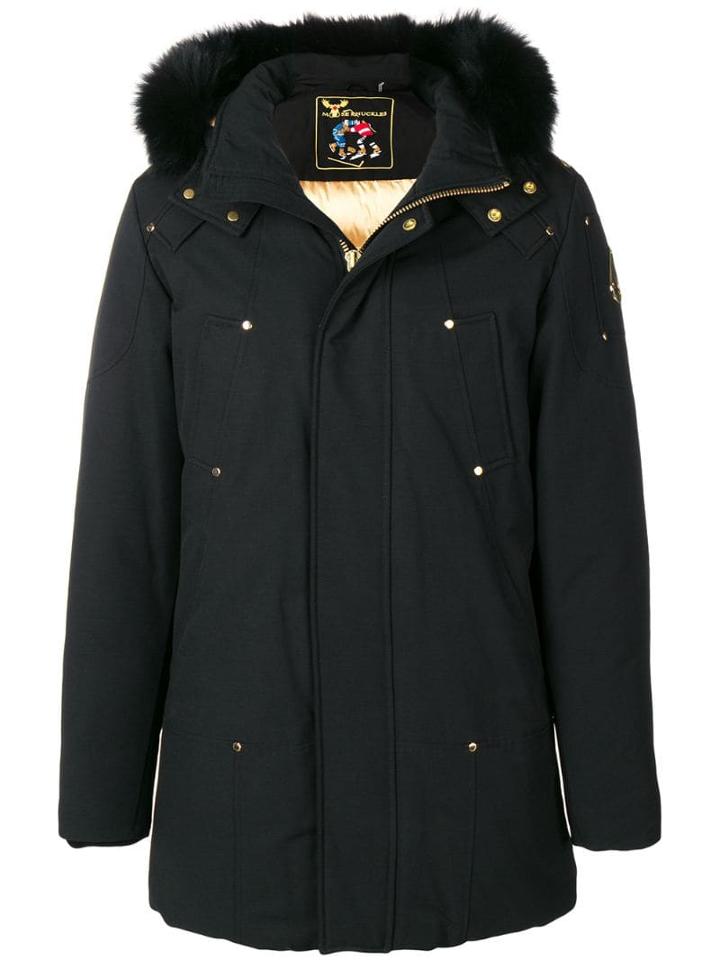 Moose Knuckles. Zipped Up Parka - Black
