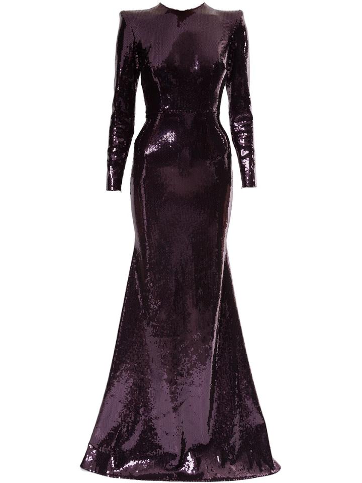 Alex Perry Felix Evening Dress - Purple