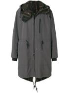 Issey Miyake Men Reversible Oversized Parka - Green