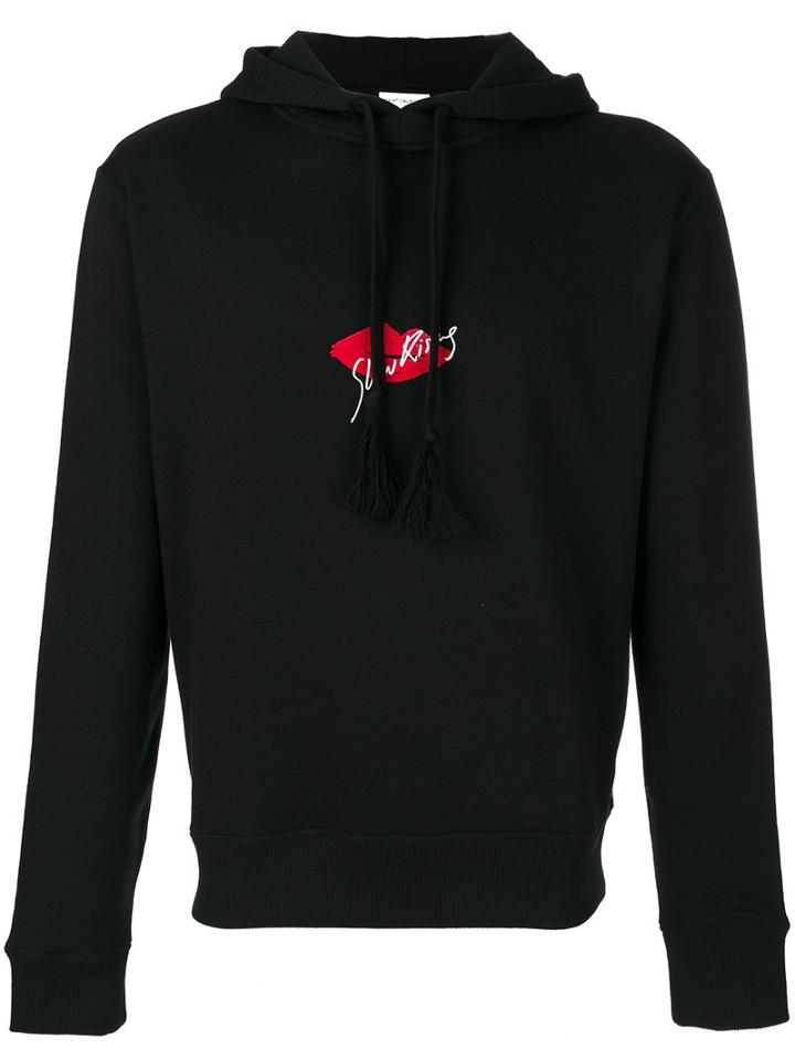 Saint Laurent - Slow Kissing Hoodie - Men - Cotton - M, Black, Cotton
