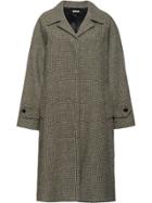 Miu Miu Shetland Check Coat - Grey