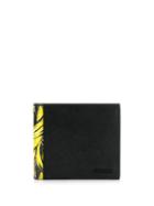Prada Banana Print Bi-fold Wallet - Black