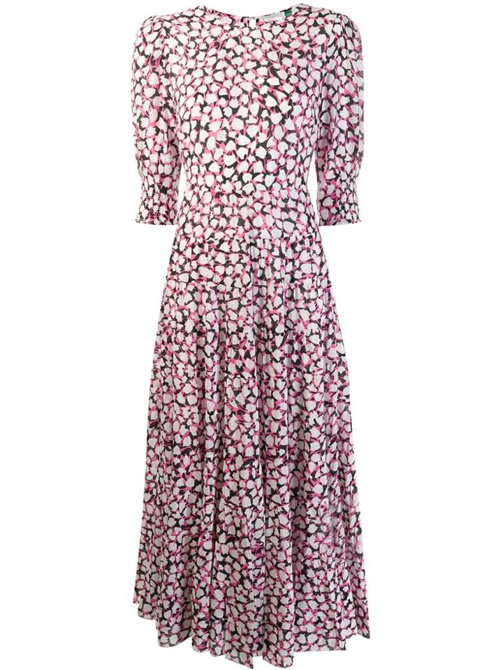 Rixo Psychedelic Dress - White