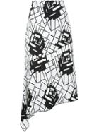 Manning Cartell 'geometry Rules' Skirt, Women's, Size: 8, White, Spandex/elastane/viscose