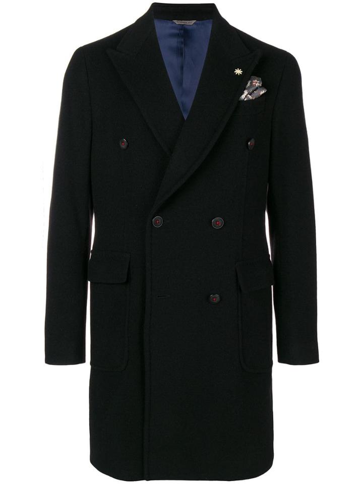 Manuel Ritz Winter Peacoat - Black