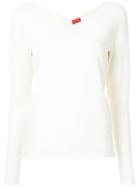 Des Prés Jersey Top - White