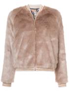 Mother Stroke Of Fortune Bomber Jacket - Nude & Neutrals
