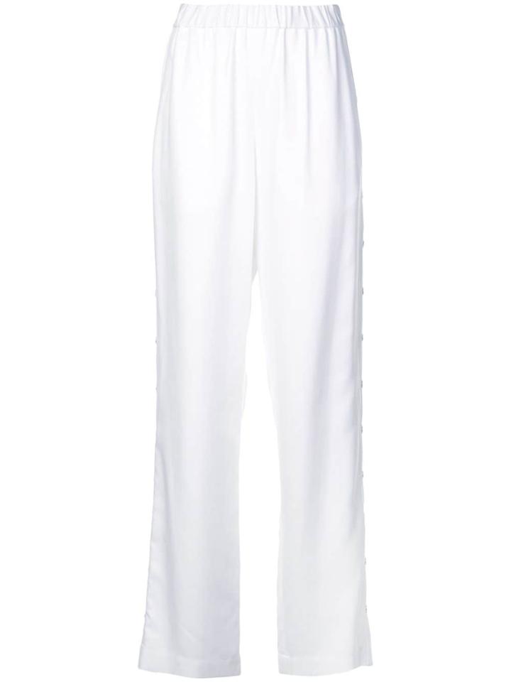 Tibi Snap Leg Trousers - White