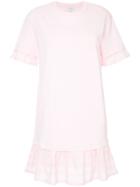 Ck Calvin Klein Pleated Skirt Jersey Dress - Pink & Purple