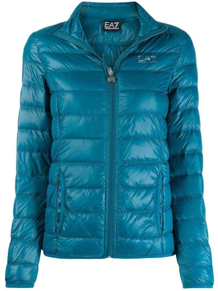 Ea7 Emporio Armani Quilted Jacket - Blue
