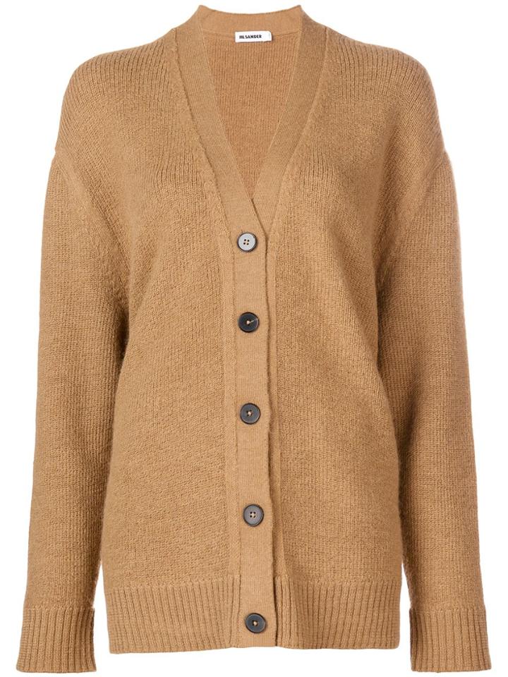 Jil Sander V-neck Cardigan - Nude & Neutrals