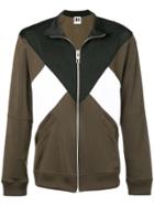 Les Hommes Urban Colour Block Zipped Jacket - Green
