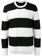 Golden Goose Deluxe Brand Striped Sweater, Men's, Size: Small, Black, Cotton