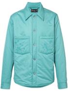 Rochambeau Embroidered Pockets Padded Jacket - Green