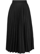 Margaret Howell Pleated Midi Skirt - Black