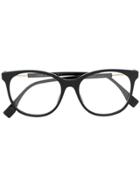 Fendi Eyewear Logo Square-frame Glasses - Black