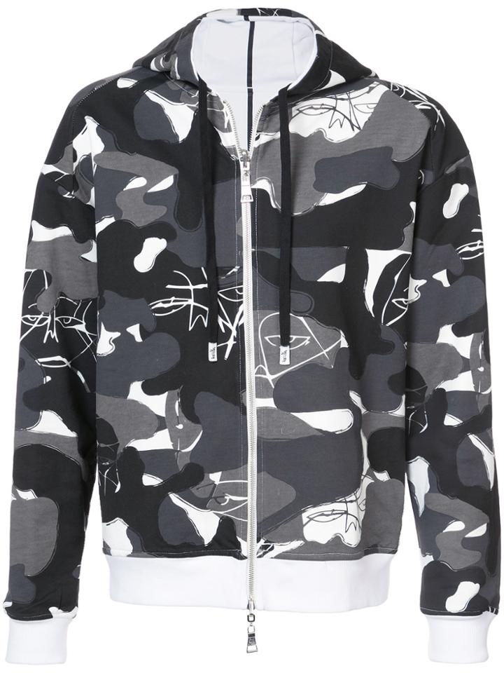 Haculla Witchslap Reversible Camouflage Hoodie - Black