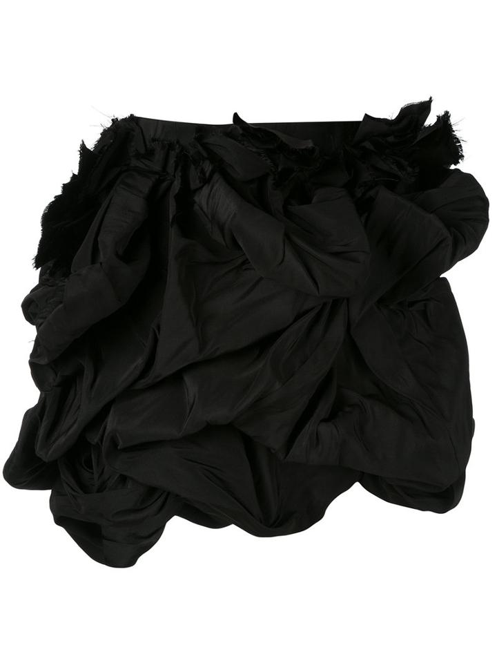 Dsquared2 - Ruffle Mini Skirt - Women - Silk/cotton/polyester - 38, Black, Silk/cotton/polyester