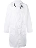 Msgm - Zip Fastened Coat - Men - Polyamide - 46, White, Polyamide