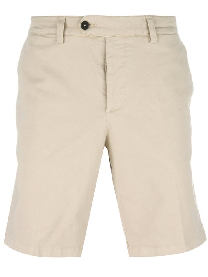 Ami Alexandre Mattiussi - Classic Chino Shorts - Men - Cotton/spandex/elastane - Xs, Nude/neutrals, Cotton/spandex/elastane