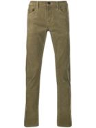 J Brand Slim-fit Textured Trousers - Green