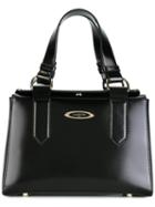 Lanvin Square Shoulder Bag, Women's, Black, Calf Leather