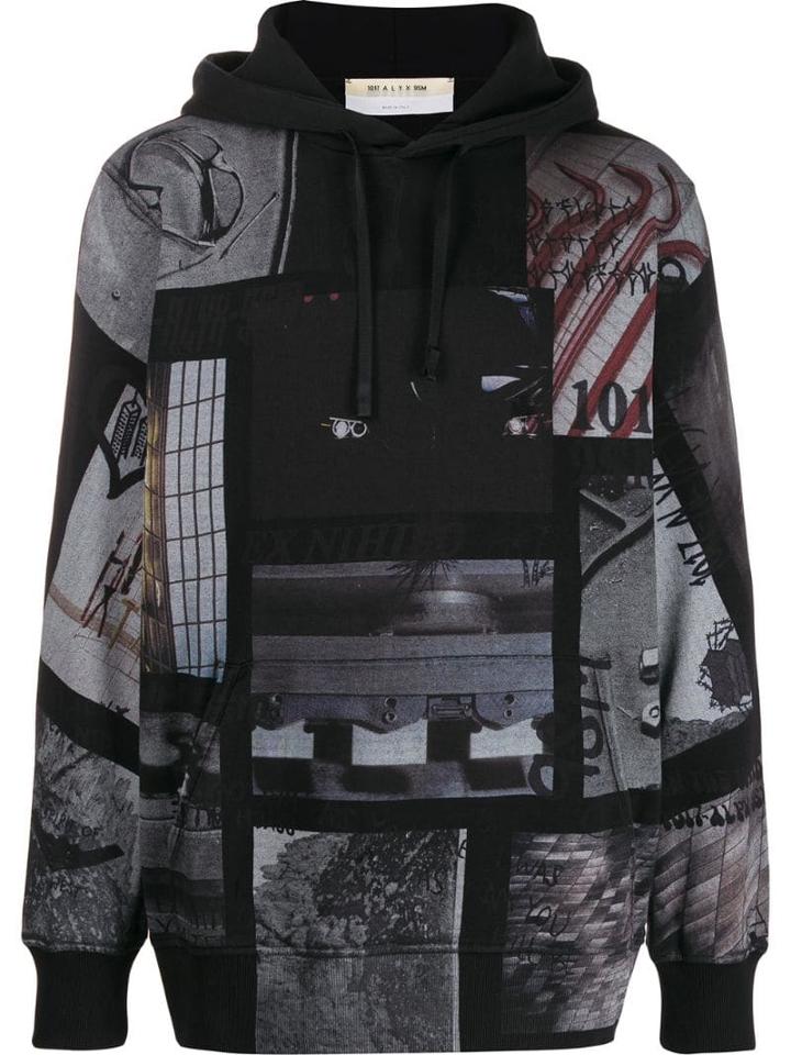 1017 Alyx 9sm Architecture Print Hoodie - Black
